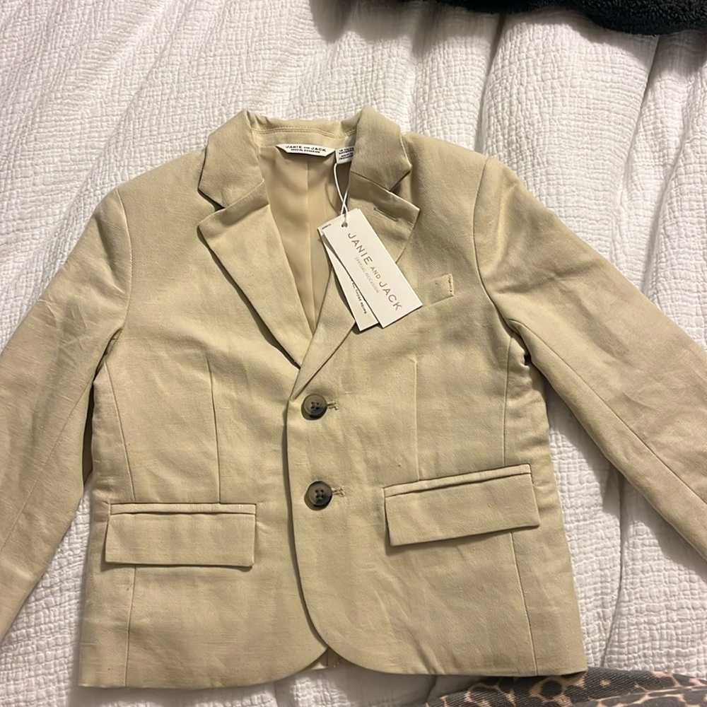 Baby khaki suit jacket
